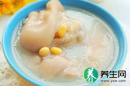 雪梨大豆猪手汤